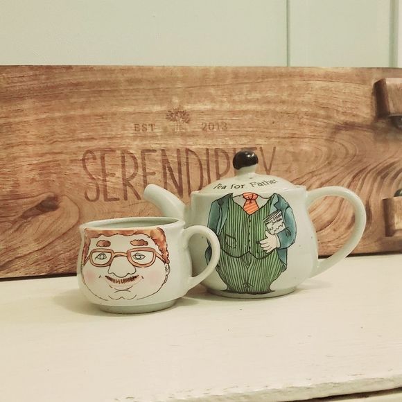 Fathers Day Gift Tea for One Novelty Teapot Set Tea For Father - Picture 7 of 14